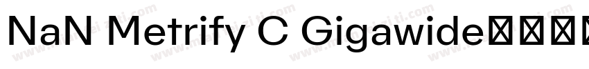 NaN Metrify C Gigawide字体转换